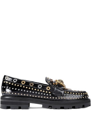 Kurt Geiger London Maison stud-embellished loafers - Black