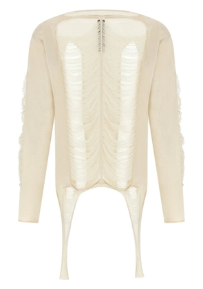 Rick Owens longsleeved sweater - White