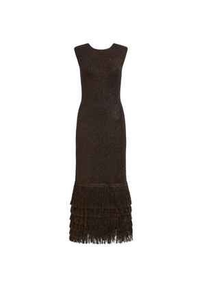 Aje Breeze knitted midi dress - Brown