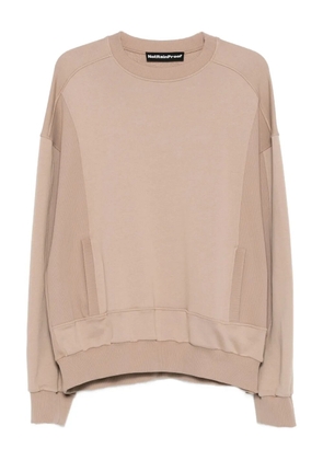 NotRainProof panelled sweatshirt - Neutrals