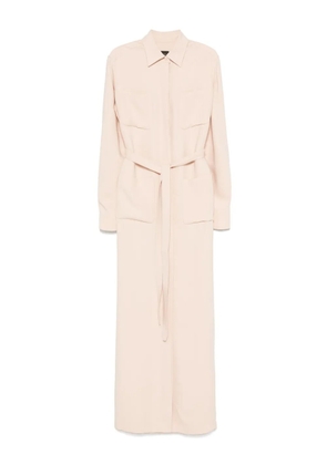 Brioni silk belted dress - Neutrals