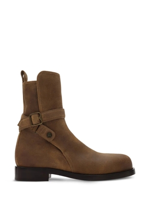 Burberry waxed suede Ledger boots​​ - Brown