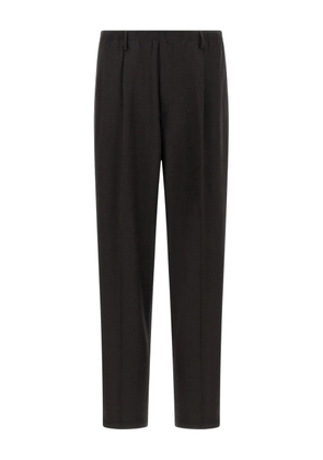 Cellar Door elastic-waistband pleat trousers - Brown