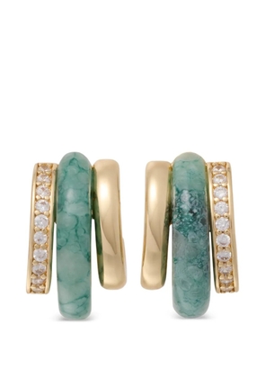 Roxanne Assoulin Stone Huggie earrings - Gold