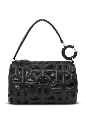Burberry small Rhombi quilted Monogram shoulder bag - Black