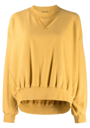 Bassike cut-out organic cotton sweatshirt - Yellow