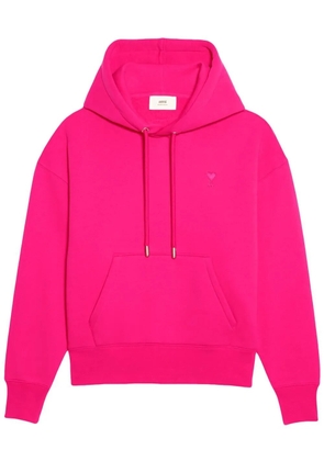 AMI Paris Ami de Coeur embroidered hoodie - Pink