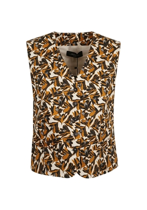 Weekend Max Mara floral buttoned vest - Neutrals