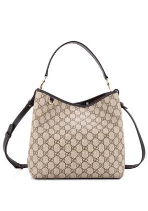 Gucci Pre-Owned GG Emblem GG Coated Canvas Medium bucket bag - Brown