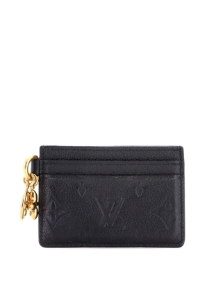 Louis Vuitton Pre-Owned LV Charms Monogram Empreinte Leather card holder - Black
