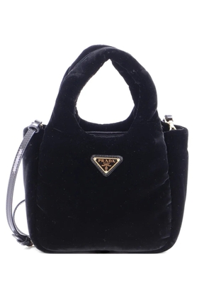 Prada Pre-Owned Padded Soft Velvet Mini tote bag - Black