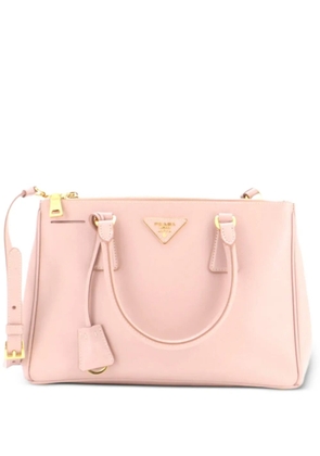 Prada Pre-Owned Double Zip Lux Saffiano Leather Small tote bag - Pink