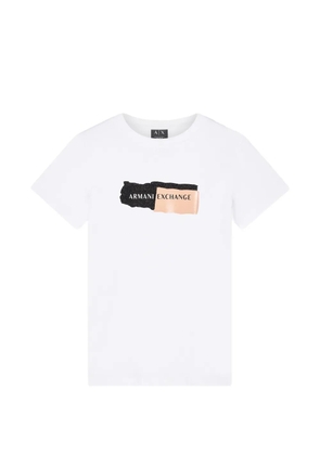 Armani Exchange logo-print T-shirt - White