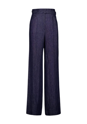 Gabriela Hearst belted denim pants - Blue