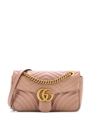 Gucci Pre-Owned GG Marmont Flap Bag Matelasse Leather Medium shoulder bag - Neutrals