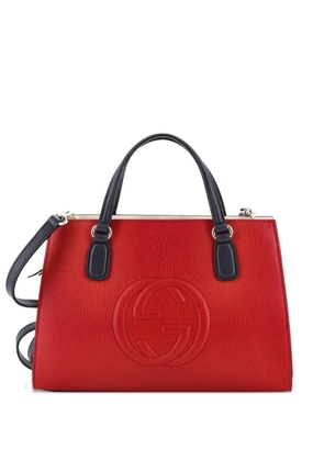Gucci Pre-Owned Soho Convertible Top Handle Leather Medium satchel - Red
