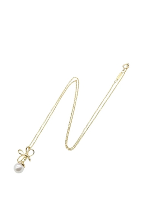 Tiffany & Co. Pre-Owned 2010s flower-detail pearl necklace - Gold