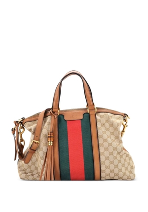 Gucci Pre-Owned Rania Convertible Top Handle Bag Web GG Canvas Medium tote bag - Brown