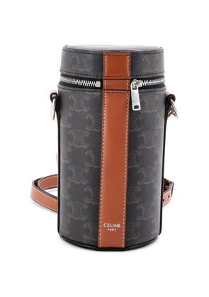 Celine Pre-Owned Vertical Cylinder Bag Triomphe Coated Canvas crossbody bag - Brown