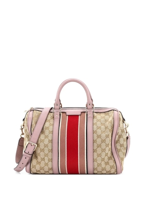 Gucci Pre-Owned Vintage Web Boston Bag GG Canvas Medium satchel - Pink