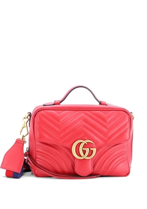 Gucci Pre-Owned GG Marmont Zip Around Camera Bag Matelasse Leather Small shoulder bag - Red