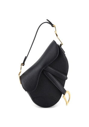 Christian Dior Pre-Owned Saddle Handbag Leather Mini shoulder bag - Black