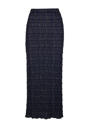Missoni textured maxi skirt - Blue