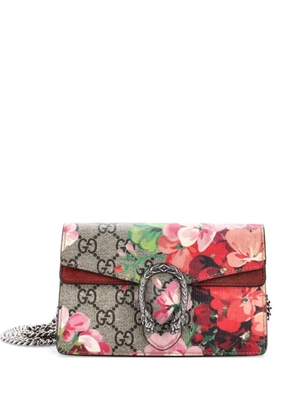 Gucci Pre-Owned Dionysus Bag Blooms Print GG Coated Canvas Super Mini crossbody bag - Brown