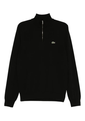 Lacoste cotton zipped top - Black