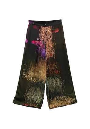 YAVI printed palazzo pants - Black