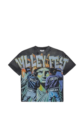 Vale Bling Graffiti T-shirt - Grey