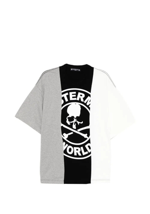 Mastermind World colourblock skull graphic T-shirt - Black