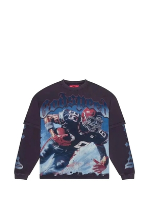 GODSPEED Endzone dual-layered graphic sweatshirt - Grey