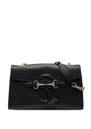 Gucci Pre-Owned 2016-2025 Medium Microguccissima Emily shoulder bag - Black