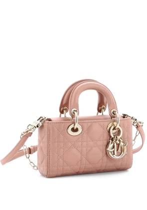 Christian Dior Pre-Owned Lady D-Joy Bag Cannage Quilt Lambskin Micro satchel - Neutrals