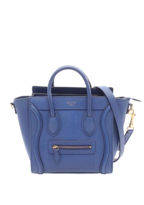 Celine Pre-Owned 2010-2025 Nano Leather Luggage Tote satchel - Blue