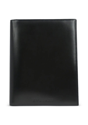 Bvlgari Pre-Owned 1990-2000s leather notebook cover - Black