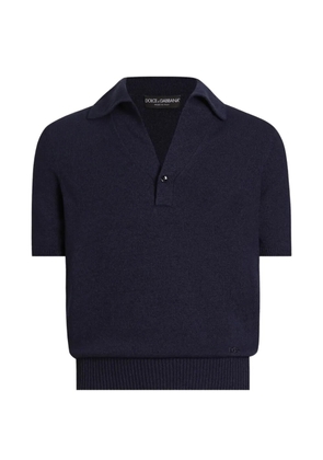 Dolce & Gabbana cotton blend polo shirt - Blue
