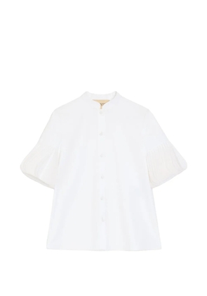 Valentino Garavani embroidered cotton popeline shirt - White