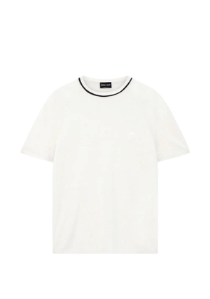 Giorgio Armani ringer T-shirt - White