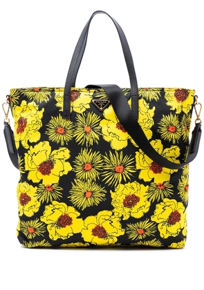 Prada Pre-Owned 2013-2026 Tessuto Stampato satchel - Black