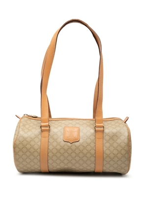 Celine Pre-Owned 2014 Macadam Coated Canvas shoulder bag - Brown