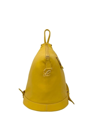 Loewe Pre-Owned 2010-2025 Leather Anton backpack - Yellow