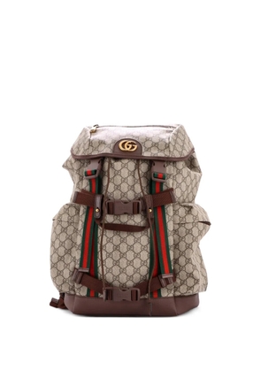 Gucci Pre-Owned Skateboard GG Coated Canvas backpack - Brown