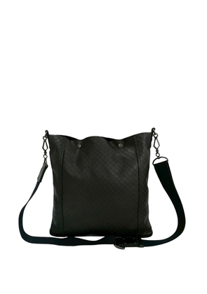 Bottega Veneta Pre-Owned 2012-2025 Leather Intrecciomirage crossbody bag - Black