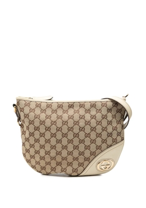 Gucci Pre-Owned 2000-2015 Medium GG Canvas New Britt Half Moon crossbody bag - Brown