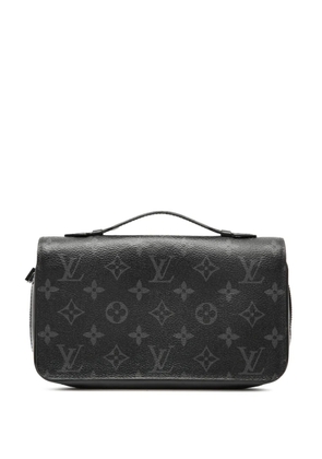 Louis Vuitton Pre-Owned 2018 Monogram Eclipse Zippy XL Wallet long wallets - Black