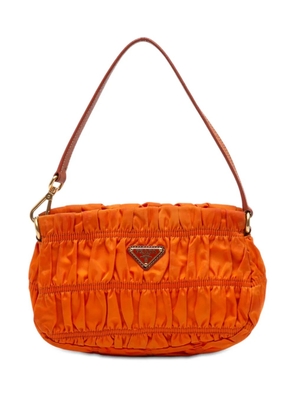 Prada Pre-Owned 2013-2026 Tessuto Gaufre shoulder bag - Orange