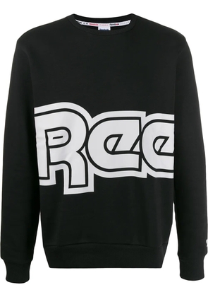 Reebok retro logo print sweatshirt - Black