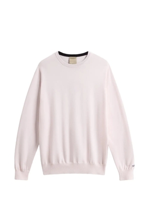 Woolrich Logo Cotton Crewneck embroidered-logo sweatshirt - Pink